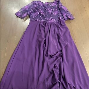 Elegant Purple Women's Dress